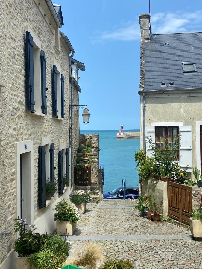 L'Escale Portaise Port-en-Bessin-Huppain Exterior foto